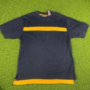 Vintage Faded Glory Boys Samurai Navy Knit Short Sleeve Crew T-Shirt Sz S (8)
